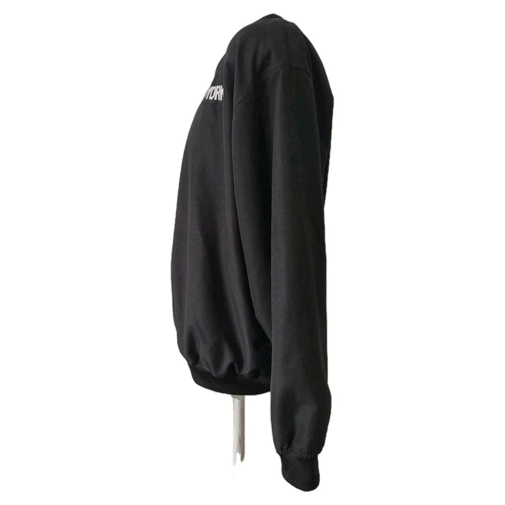 Badger Sport Windbreaker Pullover Large Mens York Logo Black V-Neck Gorp‎ Core